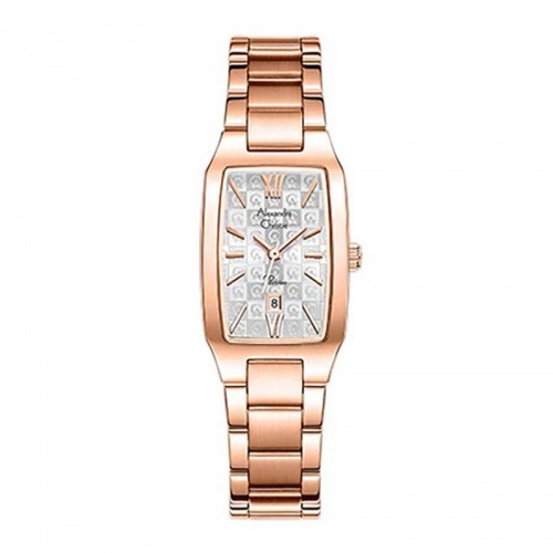 Alexandre Christie AC 2455 Rosegold White Motif LDFRGSL1